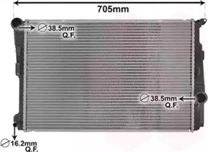 Радиатор, охлаждение двигателя VAN WEZEL купить