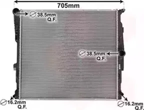 Радиатор, охлаждение двигателя VAN WEZEL купить