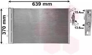 Конденсатор, кондиционер VAN WEZEL купить