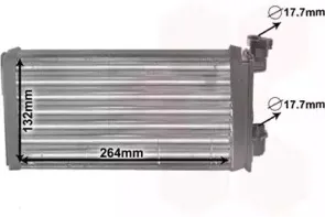 Теплообменник, отопление салона VAN WEZEL купить