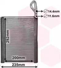 Испаритель, кондиционер VAN WEZEL купить