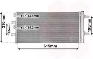 Конденсатор, кондиционер VAN WEZEL купить