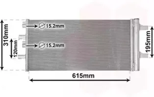 Конденсатор, кондиционер VAN WEZEL купить