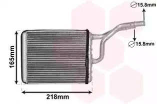 Теплообменник, отопление салона VAN WEZEL купить