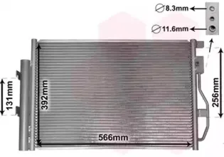 Конденсатор, кондиционер VAN WEZEL купить