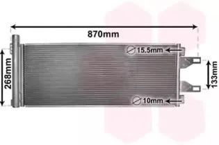 Конденсатор, кондиционер VAN WEZEL купить