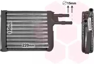 Теплообменник, отопление салона VAN WEZEL купить