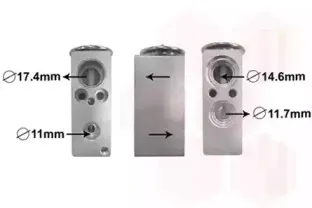 Расширительный клапан, кондиционер VAN WEZEL купить
