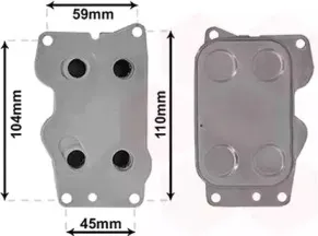 масляный радиатор, двигательное масло VAN WEZEL купить