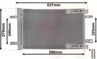 Конденсатор, кондиционер VAN WEZEL купить