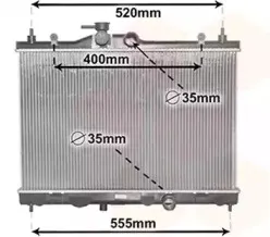 Радиатор, охлаждение двигателя VAN WEZEL купить