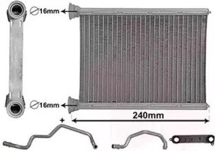 Теплообменник, отопление салона VAN WEZEL купить