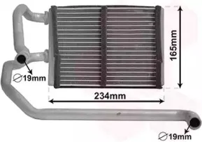 Теплообменник, отопление салона VAN WEZEL купить
