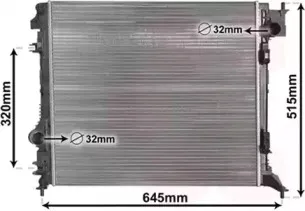 Радиатор, охлаждение двигателя VAN WEZEL купить