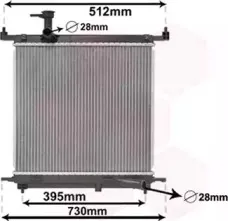 Радиатор, охлаждение двигателя VAN WEZEL купить
