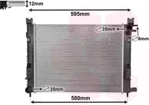 Радиатор, охлаждение двигателя VAN WEZEL купить