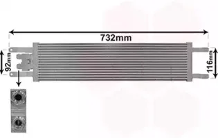 масляный радиатор, двигательное масло VAN WEZEL купить