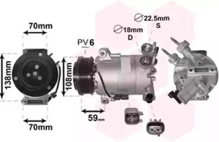 Компрессор, кондиционер VAN WEZEL купить