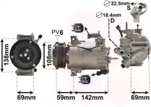 Компрессор, кондиционер VAN WEZEL купить