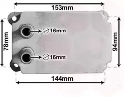 масляный радиатор, двигательное масло VAN WEZEL купить