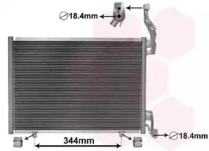 Конденсатор, кондиционер VAN WEZEL купить