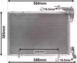 Конденсатор, кондиционер VAN WEZEL купить