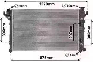 Радиатор, охлаждение двигателя VAN WEZEL купить