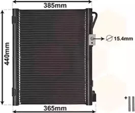 Конденсатор, кондиционер VAN WEZEL купить