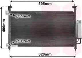 Конденсатор, кондиционер VAN WEZEL купить