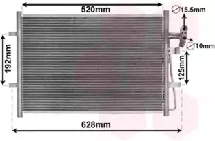 Конденсатор, кондиционер VAN WEZEL купить