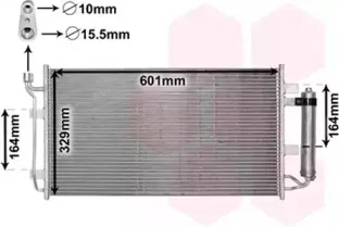 Конденсатор, кондиционер VAN WEZEL купить