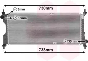 Радиатор, охлаждение двигателя VAN WEZEL купить