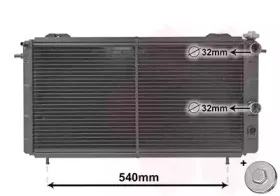 Радиатор, охлаждение двигателя VAN WEZEL купить