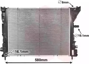 Радиатор, охлаждение двигателя VAN WEZEL купить