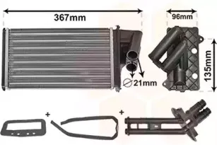 Теплообменник, отопление салона VAN WEZEL купить