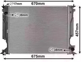 Радиатор, охлаждение двигателя VAN WEZEL купить