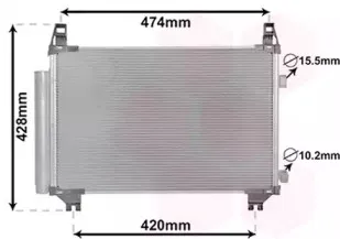 Конденсатор, кондиционер VAN WEZEL купить