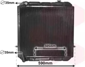 Радиатор, охлаждение двигателя VAN WEZEL купить