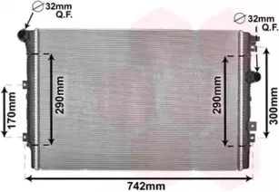 Радиатор, охлаждение двигателя VAN WEZEL купить