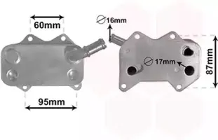 масляный радиатор, двигательное масло VAN WEZEL купить
