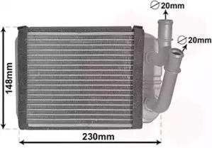Теплообменник, отопление салона VAN WEZEL купить