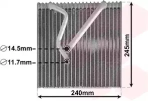 Испаритель, кондиционер VAN WEZEL купить