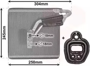 Испаритель, кондиционер VAN WEZEL купить