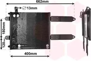 Конденсатор, кондиционер VAN WEZEL купить