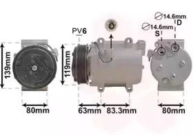 Компрессор, кондиционер VAN WEZEL купить