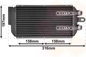 масляный радиатор, двигательное масло VAN WEZEL купить