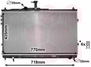 Радиатор, охлаждение двигателя VAN WEZEL купить