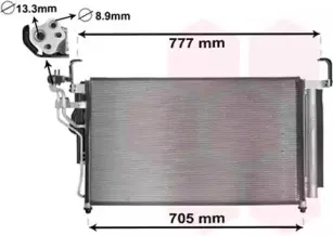 Конденсатор, кондиционер VAN WEZEL купить