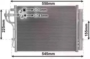 Конденсатор, кондиционер VAN WEZEL купить