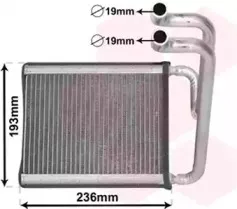 Теплообменник, отопление салона VAN WEZEL купить